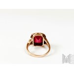 PRL ring with Ruby - 583 gold