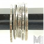 Set of 6 silver bracelets, including Rytosztuk - silver 800