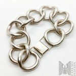 Set of bracelet and chain, ORNO design - 925 silver
