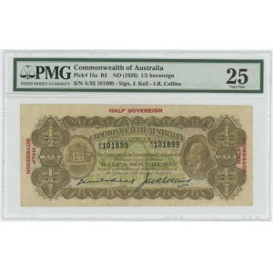 Australia 1/2 Sovereign 1926 (ND) PMG 25 Very Fine