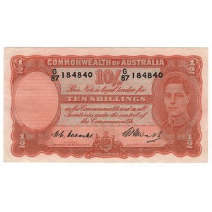 Australia 10 Shillings 1949 (ND)