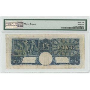 Australia 5 Pounds 1939 (ND) PMG 25 VF