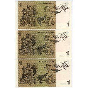 Australia 3 x 1 Dollar 1966 - 1973 (ND)