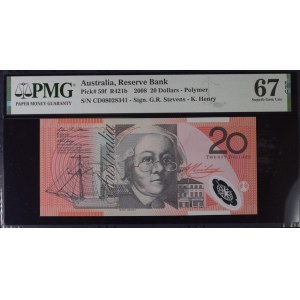 Australia 20 Dollars 2008 PMG 67 Superb Gem Unc EPQ