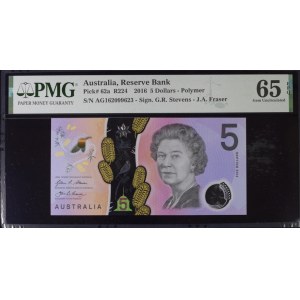 Australia 5 Dollars 2016 PMG 65 Gem uncirculated EPQ