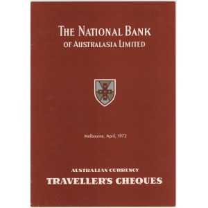 Australia National Bank of Australasia Limited Checks 10 - 20 - 50 Dollars 1972 (ND) Specimen
