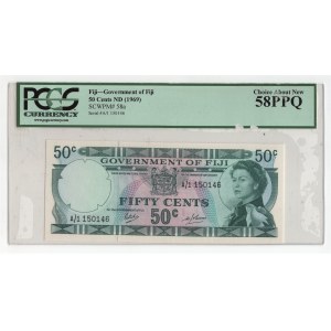 Fiji 50 Cents 1969 (ND) PCGS 58PPQ
