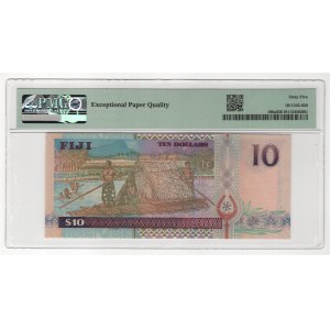 Fiji 10 Dollars 2002 (ND) PMG 65 Gem Uncirculated EPQ