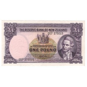 New Zealand 1 Pound 1956 - 1960 (ND) Fleming