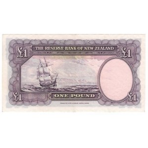 New Zealand 1 Pound 1956 - 1960 (ND) Fleming