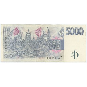 Czech Republic 5000 Korun 1999