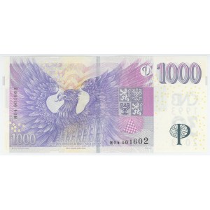 Czech Republic 1000 Korun 2023 (2008) Error Print 30 Years of Czech Currency