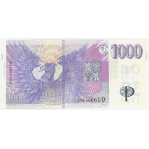 Czech Republic 1000 Korun 2023 (2008) Fancy Number 30 Years of Czech Currency