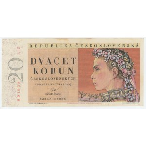 Czechoslovakia 20 Korun 1949