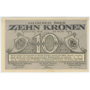Czechoslovakia Bodenbach-Tetschen 10 Korun 1918