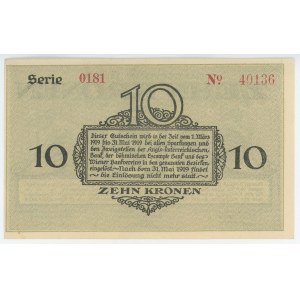 Czechoslovakia Bodenbach-Tetschen 10 Korun 1918
