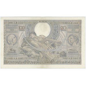 Belgium 100 Francs / 20 Belgas 1943