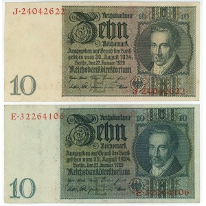 Germany - Third Reich 2 x 10 Reichsmark 1929