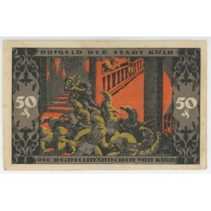 Germany - Weimar Republic Stadt Koln 50 Pfennig 1922 Notgeld