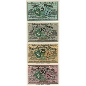 Germany - Weimar Republic Ost Prussia Stadt Lyck 5-10-25-50 Pfennig 1920 Notgelds