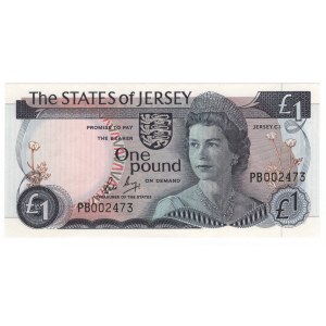 Jersey 1 Pound 1976 - 1988 (ND)