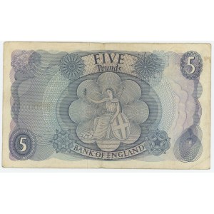 Great Britain Bank of England 5 Pounds 1966 - 1970 (ND)