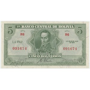 Bolivia 5 Bolivianos 1928