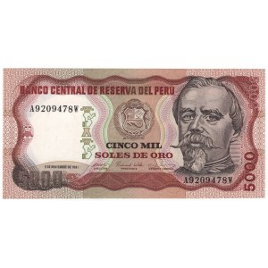 Peru 5000 Soles de Oro 1981