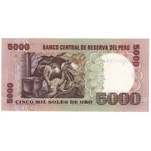 Peru 5000 Soles de Oro 1981