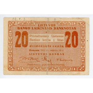 Lithuania 20 Centu 1922