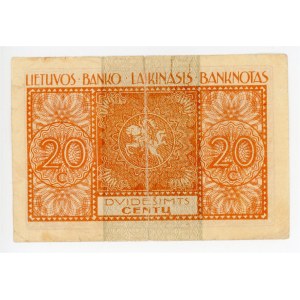 Lithuania 20 Centu 1922