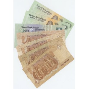 Egypt Lot of 7 Banknotes 1985 -2008