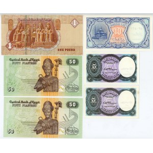 Egypt Lot of 6 Banknotes 2002 - 2017