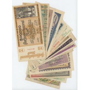 Germany - Weimar Republic Lot of 18 Banknotes 1920 s