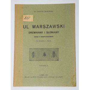 CIBOROWSKI Tadeusz - Ul warszawski drewniany i słomiany wraz z zaopatrzeniem. Łomża 1937.