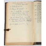 [věnování] MIGDAŁ Edward, GROCHOWSKI Tadeusz - Bibliografja leśna i łowiecka + dokończenie, 1924-1928