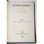 STADNICKI Kazimierz - Synowie Gedymina. T. 1-2, komplet. Lwów 1849-1853.