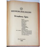 URZĘDOWY spis: lekarzy, lekarzy-dentystów, farmaceutów, felczerów, pielęgniarek,...Warszawa 1939.