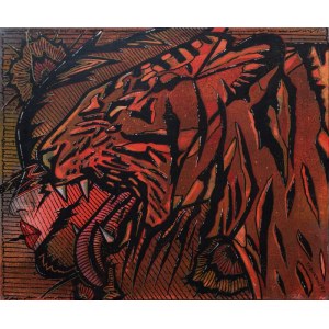 Elzbieta TERLIKOWSKA (b. 1947), Woman wamp and tiger
