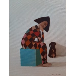 KATARZYNA JĘDRYSIK-CASTELLINI (1974), Harlekin mit Jamaika, 2021