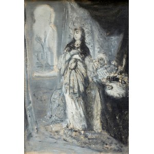 Maurice GOTTLIEB (1856-1879), Recha, 1877 Scéna z dramatu Gottholda Ephraima Lessinga Natan Moudrý.