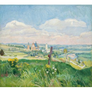 Stanisław KAMOCKI (1875-1944), Polské léto. Panorama města Biecz