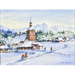 Stanisław TERLECKI (1901-1991), Kirche im Gebirge