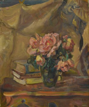 Ludwik KLIMEK (1912-1992), Martwa natura z kwiatami