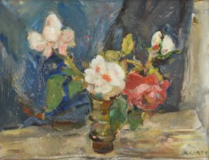 Ludwik KLIMEK (1912-1992), Martwa natura z kwiatami w wazonie
