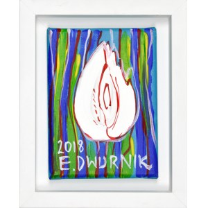 Edward DWURNIK (1943-2018), Biely tulipán, 2018