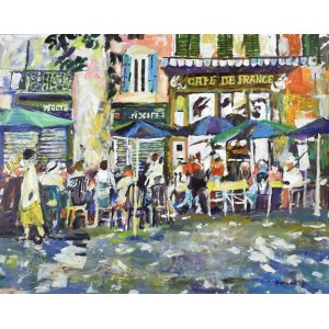 Juliusz JONIAK (1925-2021), Cafe de France III, 2018