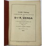 D-r K. Wenda Luty 1926 Cennik hurtowy towarów aptecznych + Dodatek do cennika