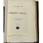 Bednarski Janusz, Wiersze i proza [1937]