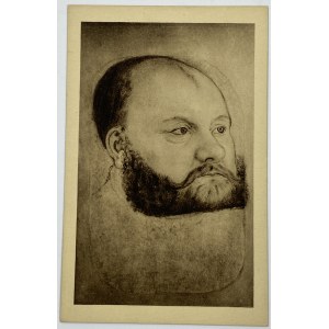 Karta pocztowa - rotograwiura z reprodukcją obrazu Jan Fryderyk I Wspaniałomyślny autorstwa Lucasa Cranacha starszego